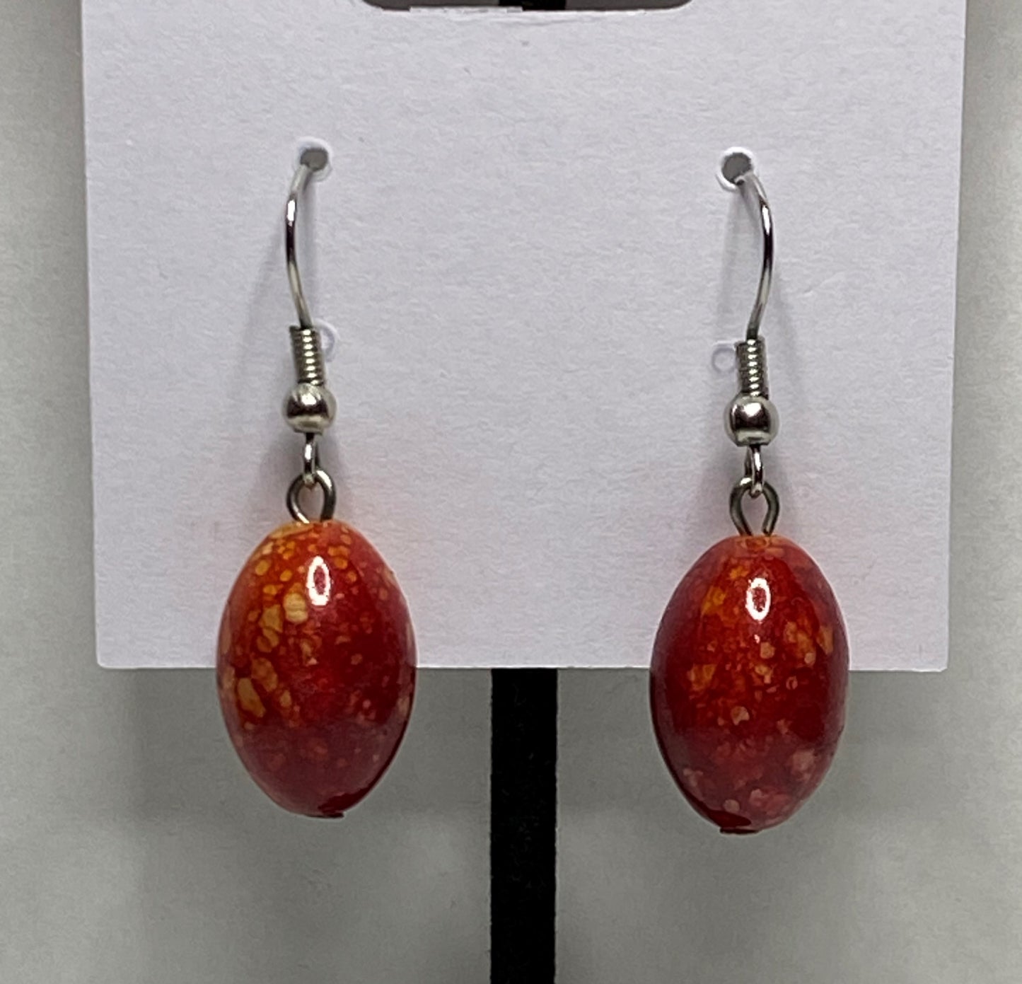 Red Dangle Earrings